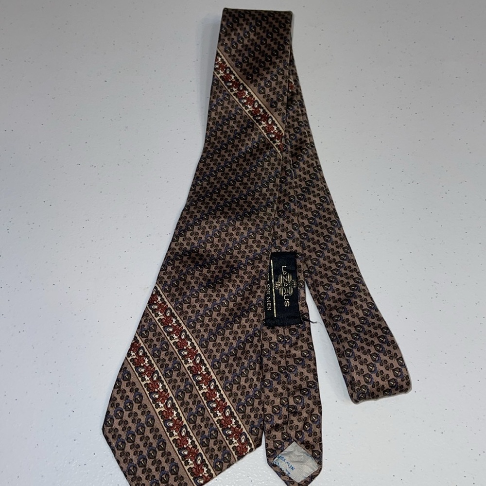 Vintage YVES SAINT LAURENT Tie YSL Brown Tie RARE
